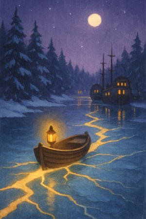 A painting of break the ice, from its spell card.