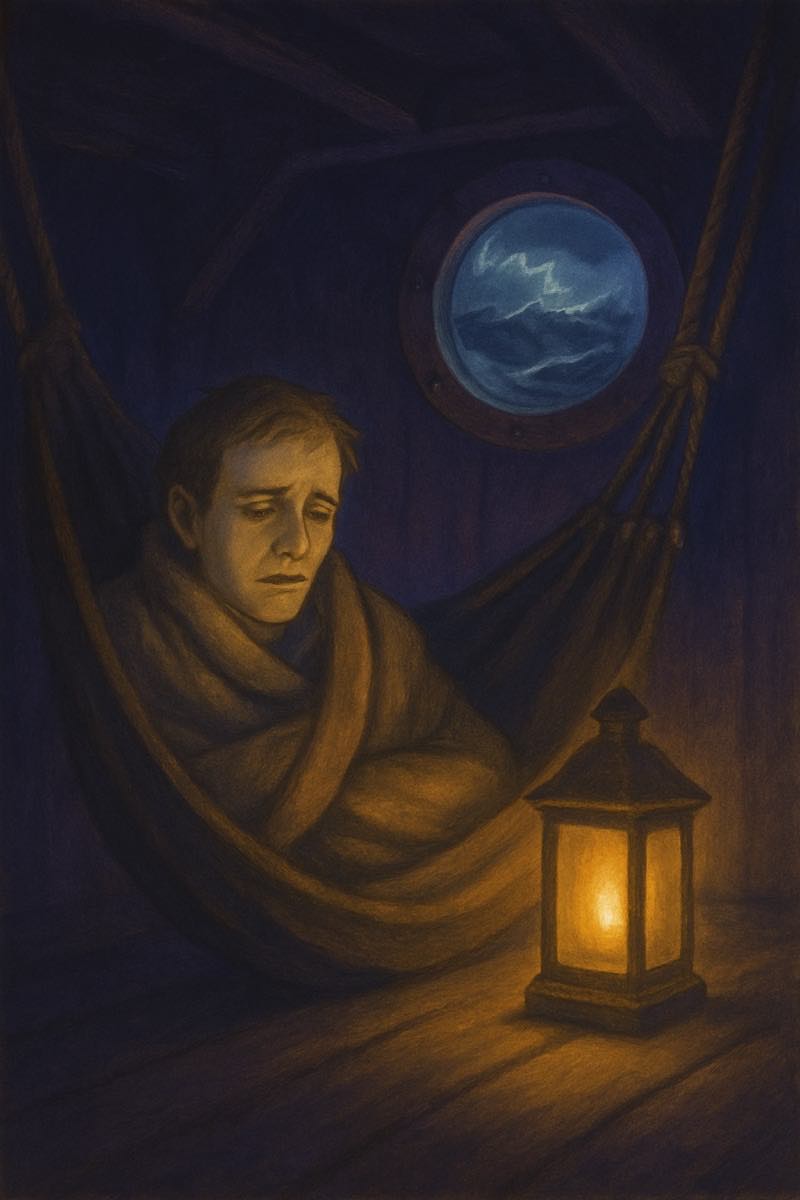 A painting of under the weather, from its spell card.